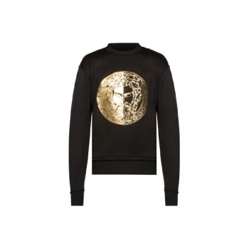 VERSACE JEANS COUTURE Crew Neck Sweatshirt Men's Black