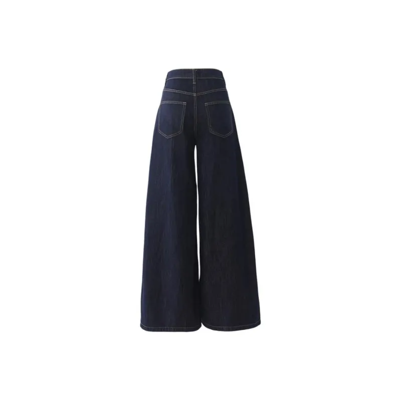 Wen Shan Jeans Women's Dark Blue-5