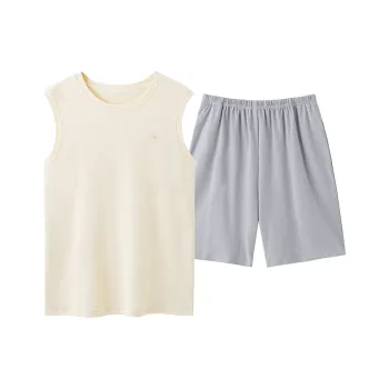 WANANNI Pajama Set Men's Beige Apricot