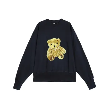 WE11DONE Sweatshirts Unisex Navy Blue