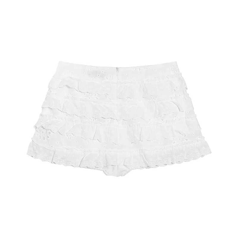 JASONWOOD Casual Short Skirts Women's White-1