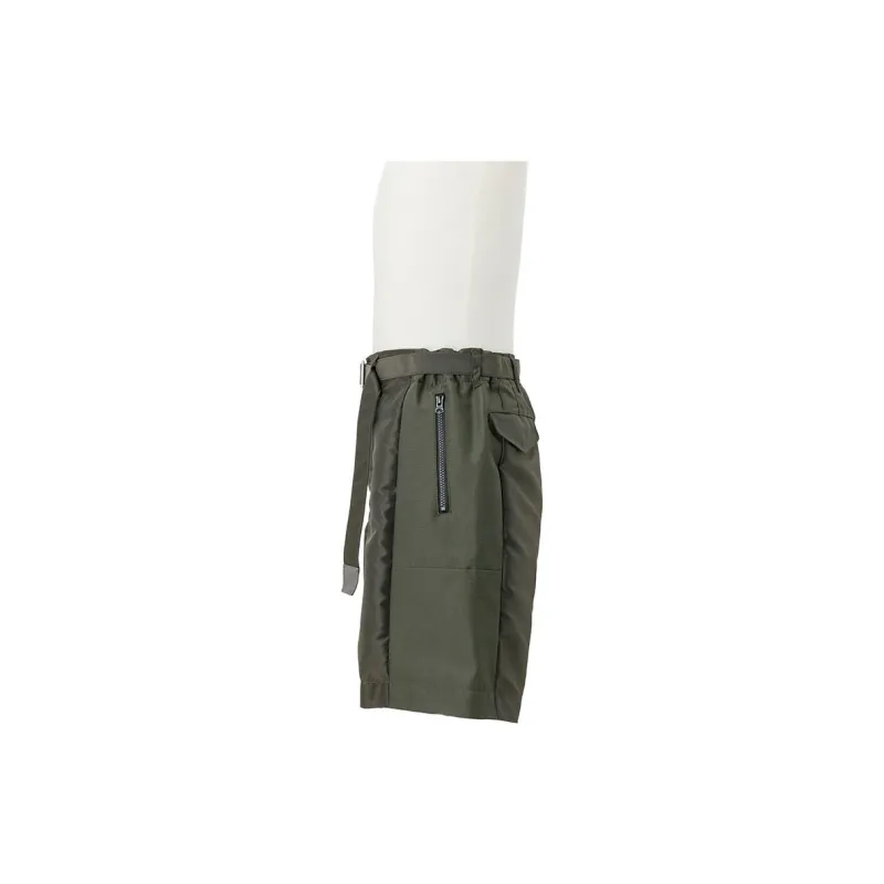 Sacai SS25 Casual Shorts Men Khaki-2