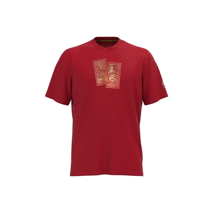 Under Armour Curry X Sesame Street T Shirts Men Red-0