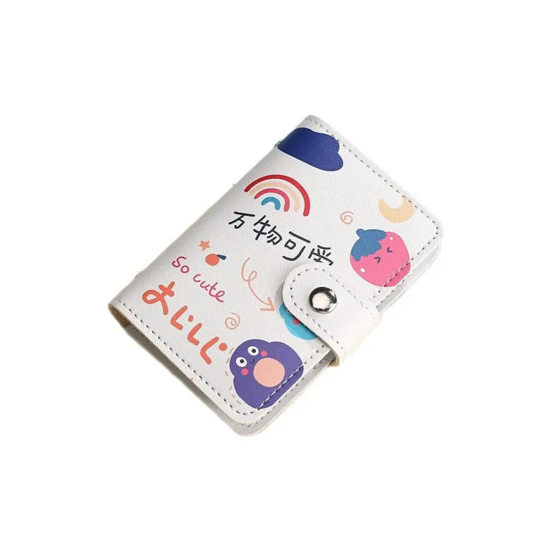 OUZIHUANG PU Card Holder Regular Unisex Multicolor-5
