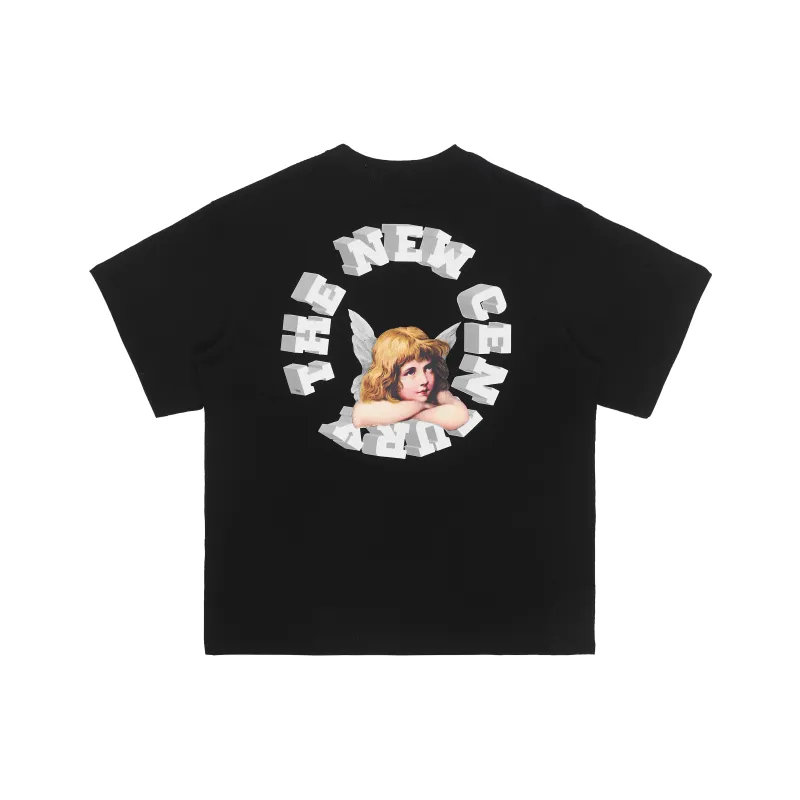 HARSH AND CRUEL Crew Neck Loose Fit Straight Short Sleeved T Shirt Unisex-0