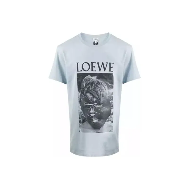 LOEWE T Shirts Men Pink/Blue-0