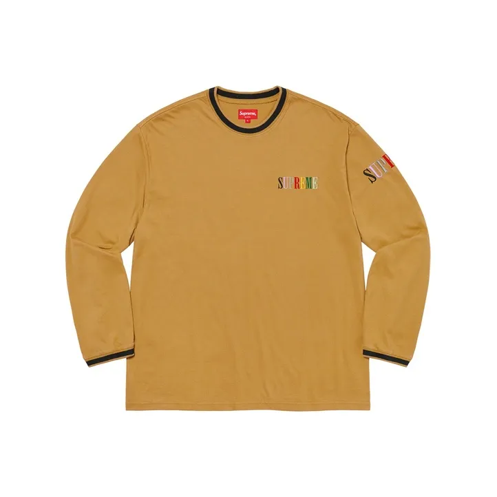 Supreme Multi Color Logo L/S Top-4