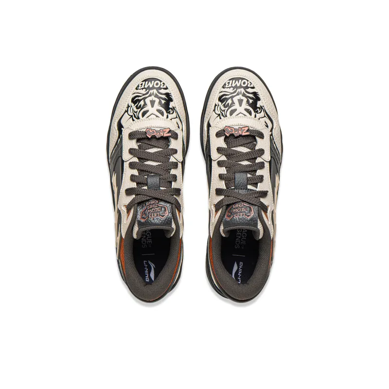 Lol X LINING Moon White 3 Skateboard Shoes Men Low Top Black Gray Color-3