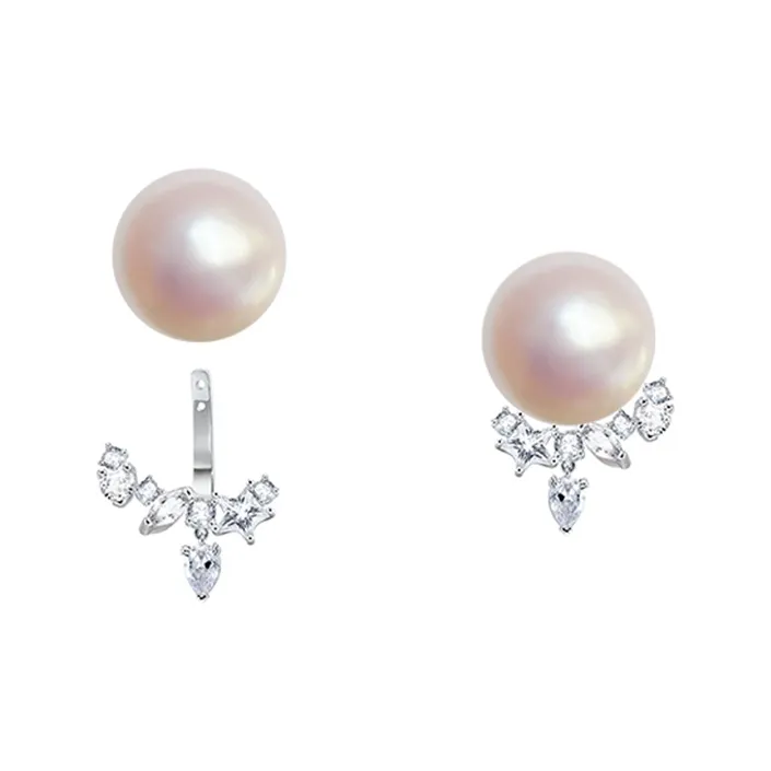 Masw Pearl Stud Earrings Women's-7