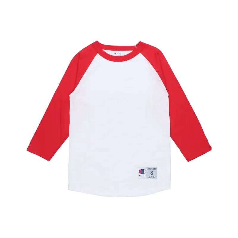 Champion T Shirt US Version Unisex White Red-0