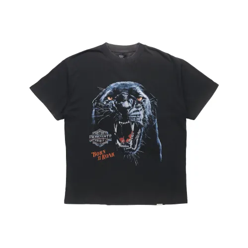 REPRESENT SS21 Men's Tiger Graphic Print Washed Vintage T Shirt Gray