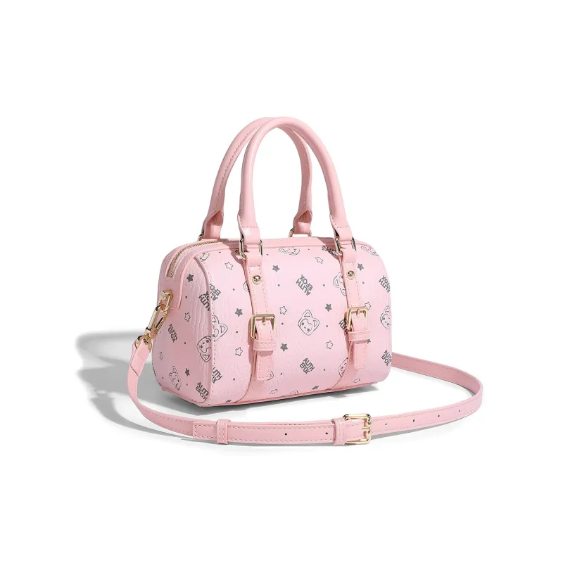 ALI THE FOX Synthetic Leather Shoulder Bag Women's Pink/Milk Tea-2