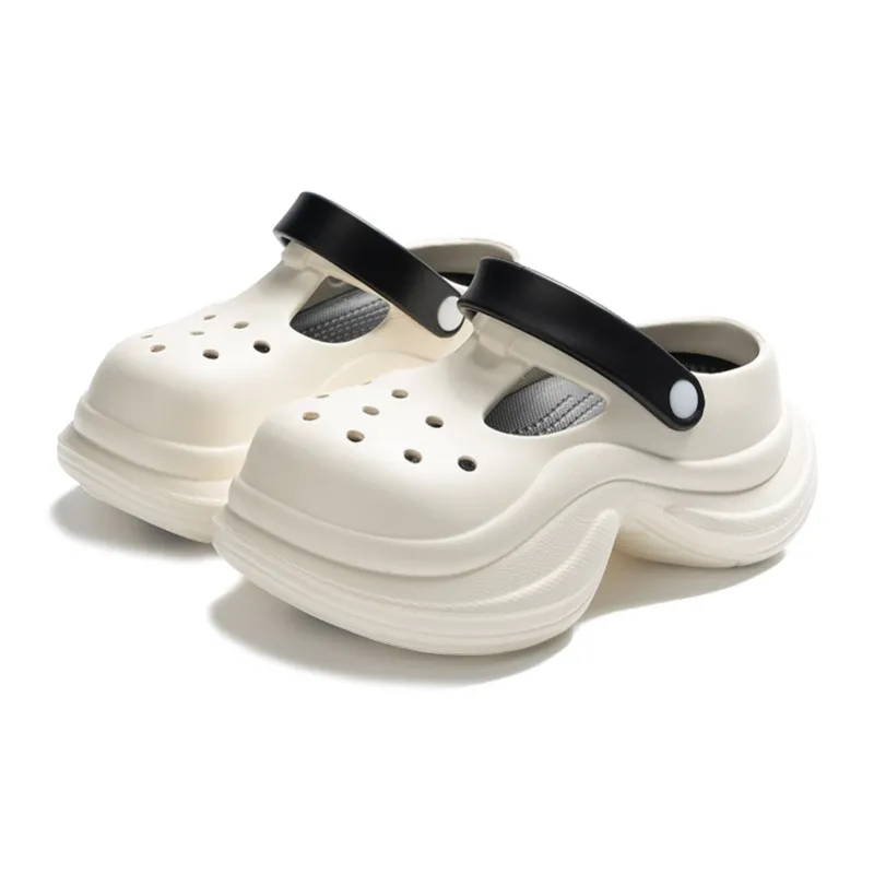 LATE TIME Summer Waterproof Fashion Versatile Anti Collision Closed Toe Slippers-9