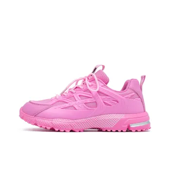 Singing Breathable Support Height Increasing Low Top Chunky Sneakers Unisex Pink
