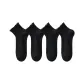 [4 Pack/No-Bone Mesh]4 Pairs Black
