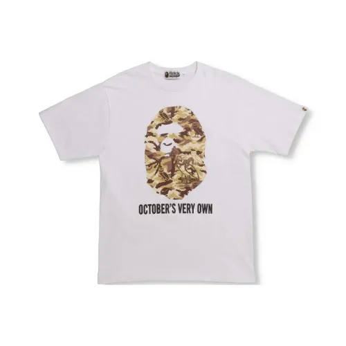 A BATHING APE X Ovo Woodland Camo Ape Head T shirt