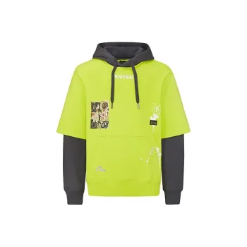 EVISU Hooded Loose Fit Regular Sweatshirt Men's Green