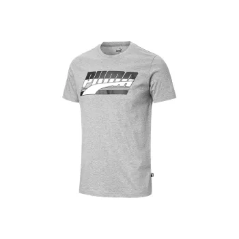 PUMA Chest T Shirts Men Gray