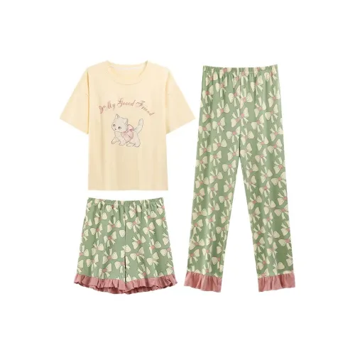 DanceBees Pajama Set Women's Image Color
