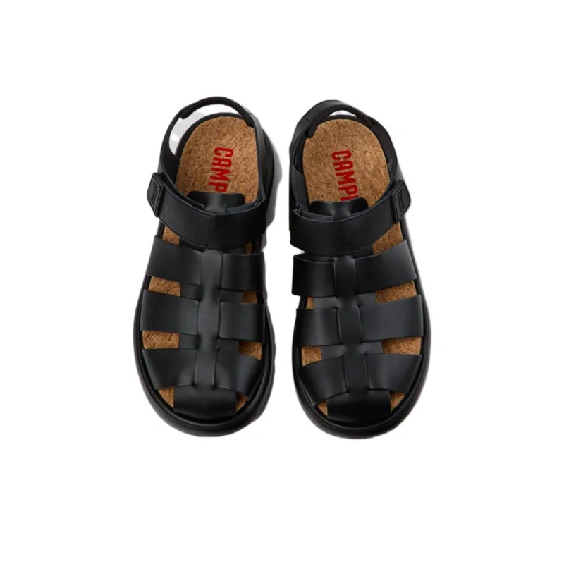 CAMPER Pelotas Flota Roman Sandals Men's Black-2