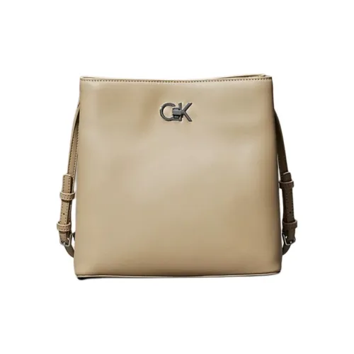 CALVIN KLEIN Artificial Leather Bucket Bags Shoulder Bags Women's Pottery