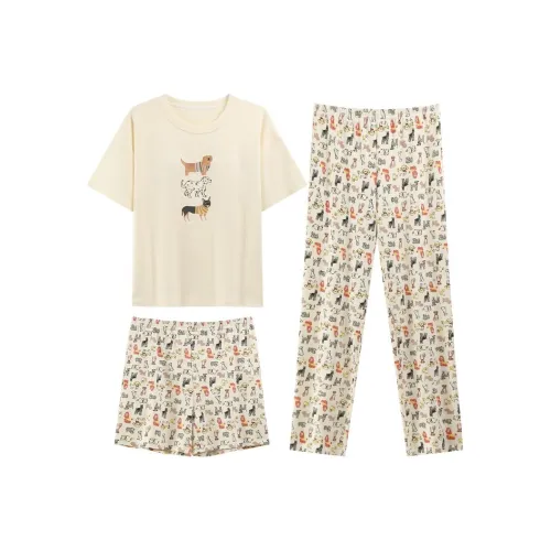 DanceBees Pajama Set Women's Apricot