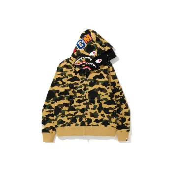 A BATHING APE 1st Camo Shark Full Zip Double Hoodie