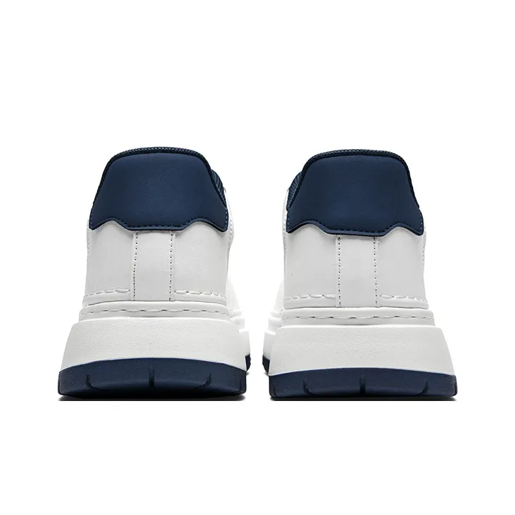 AOKANG Air Force One Series Low Top Skateboard Shoes Men's White Blue-3