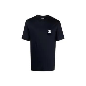 GIORGIO ARMANI T Shirts Men Dark Blue