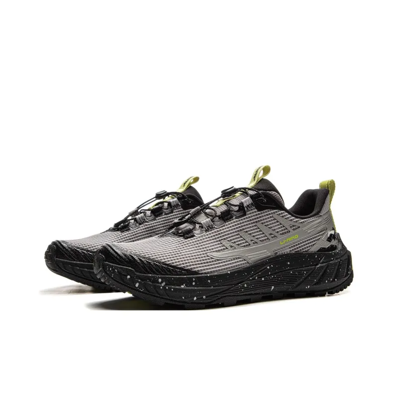 LiNing Anti Slip And Wear Resistant Breathable Low Top Trekking Shoes Men's-1