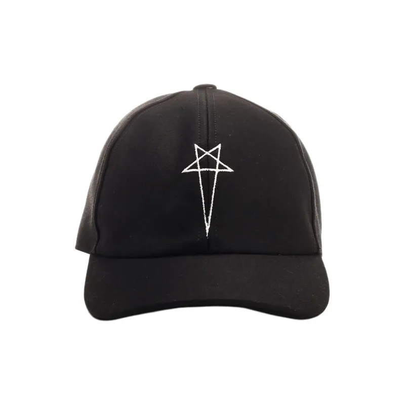 Rick Owens DRKSHDW Cotton Baseball Caps Men's Black-2