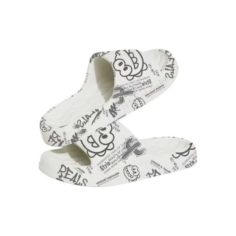 Kemaid Summer Cartoon, Non Slip And Quiet Squashy And Bouncy Feeling Couple Indoor Slippers, Unisex-1