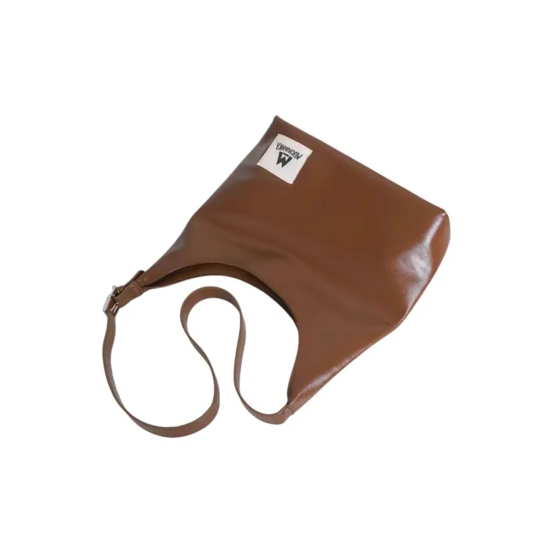 Kikawa Card Synthetic Leather Tote Bag, Shopping Bag, Crossbody Bag, Shoulder Bag Medium Size Women's Licorice Brown-7