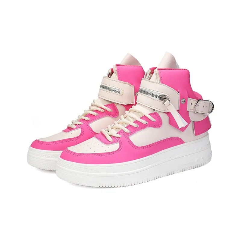 AMICNIEGD Breathable Anti Slip And Wear Resistant High Top Skateboard Shoes Unisex-2