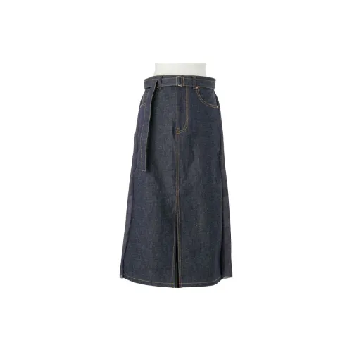 Sacai Pleat detailed Midi Skirt