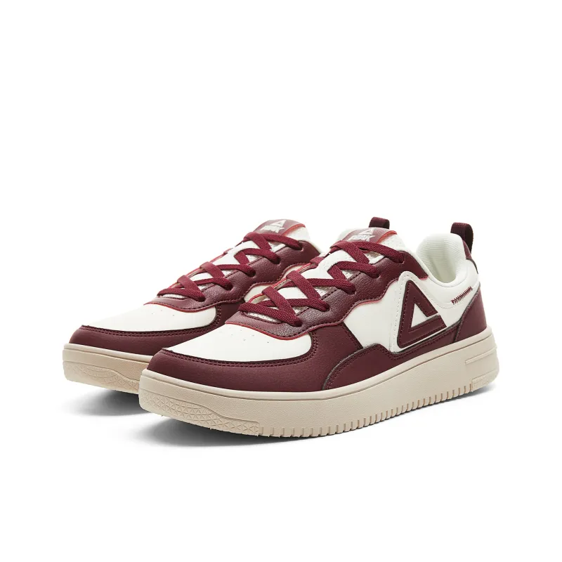 PEAK Slip Resistant Cushioning Abrasion Resistant Low Top Skateboard Shoes Men's Malva Red-2