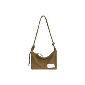 Kikawa Card Synthetic Leather Shoulder Bag Medium Size Women's Yellow Green