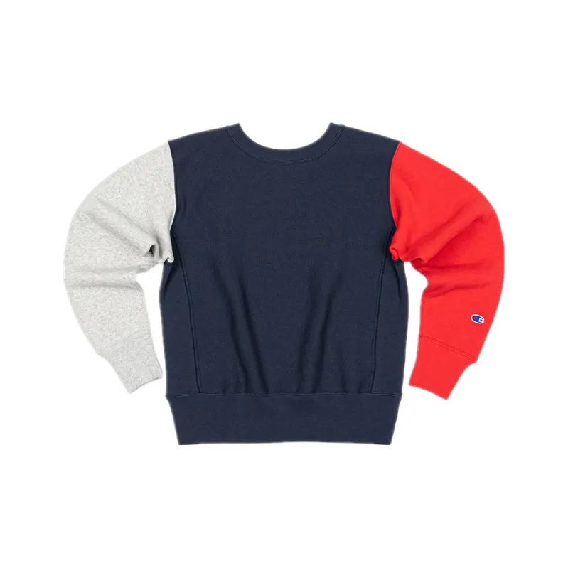 Champion Sweatshirts Men Dark Blue Patchwork-0