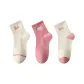 [3 Pack]100% cotton Boneless Anti-Pilling-Pure White+Pure Pink+Pink White