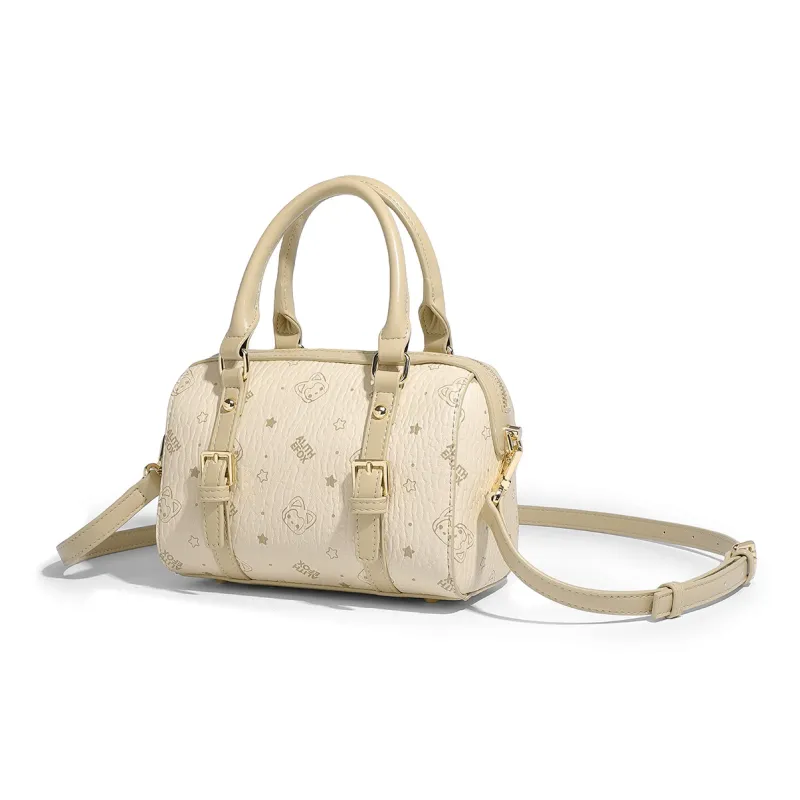 ALI THE FOX Synthetic Leather Shoulder Bag Women's Pink/Milk Tea-11