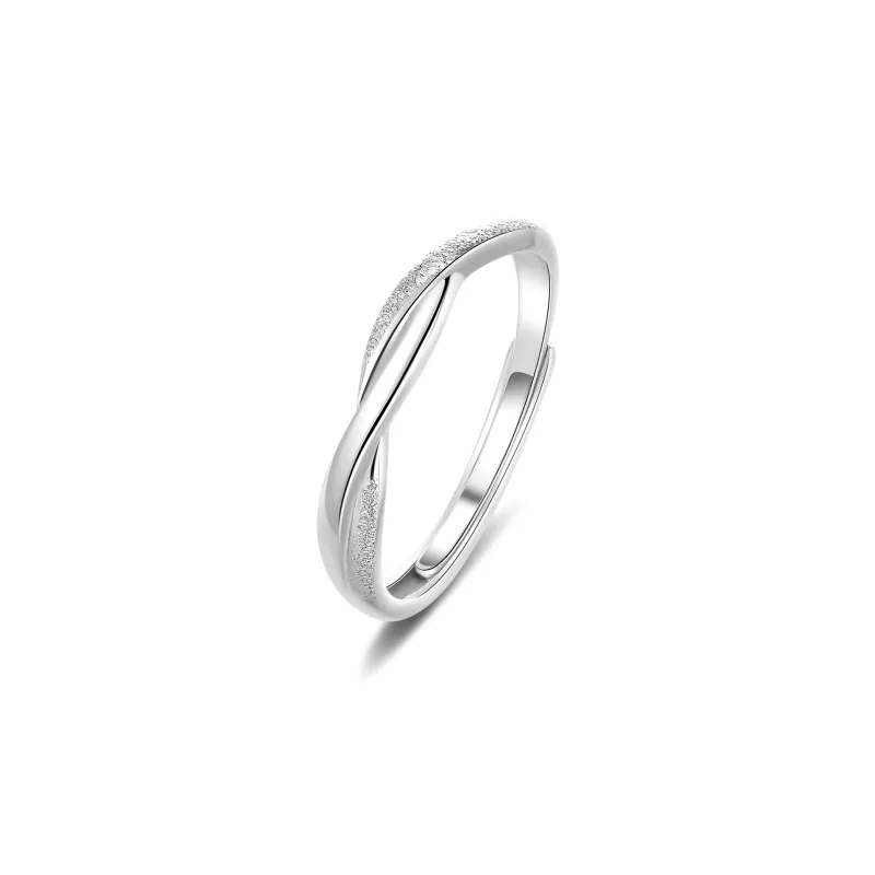 Lao Feng Xiang S999 Silver Rings Unisex-3