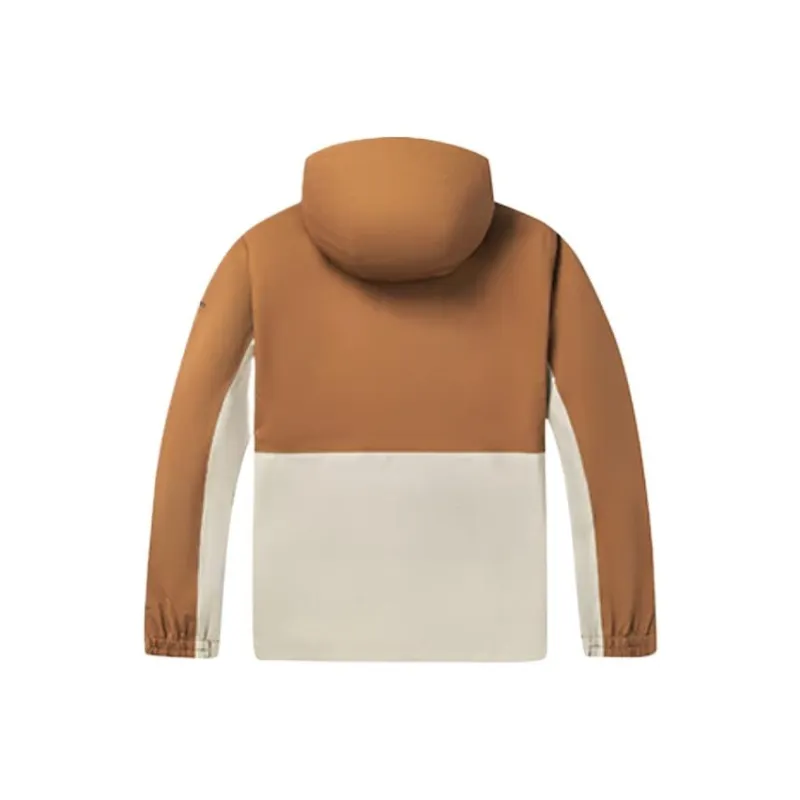 Columbia Waterproof, Windproof, Breathable, Abrasion Resistant, Lightweight Windbreaker Jacket Women's White Brown 224-1