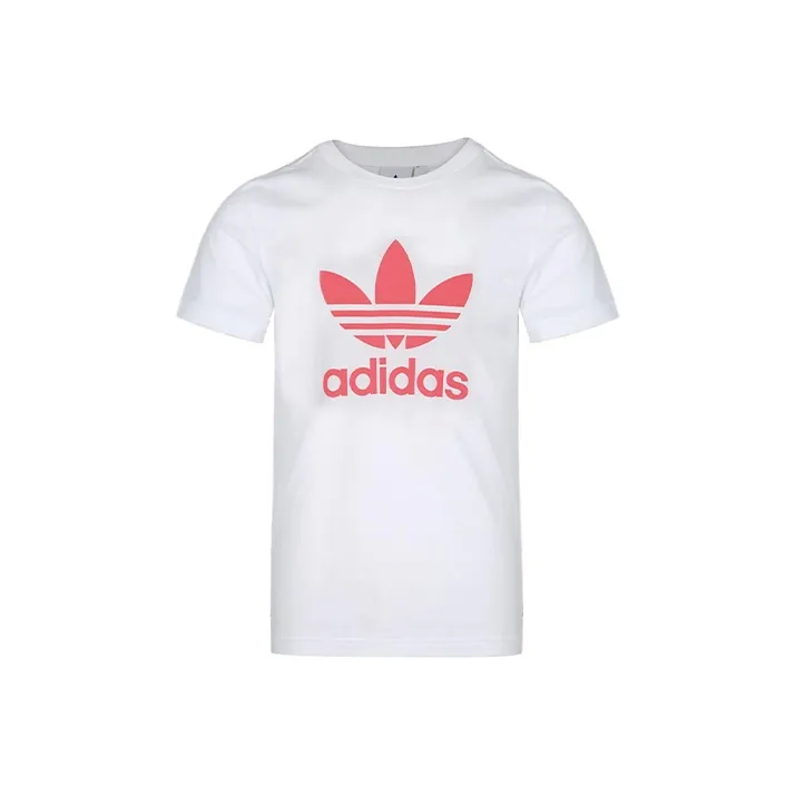 Adidas Originals T Shirt Men's White Shimmery Red-0