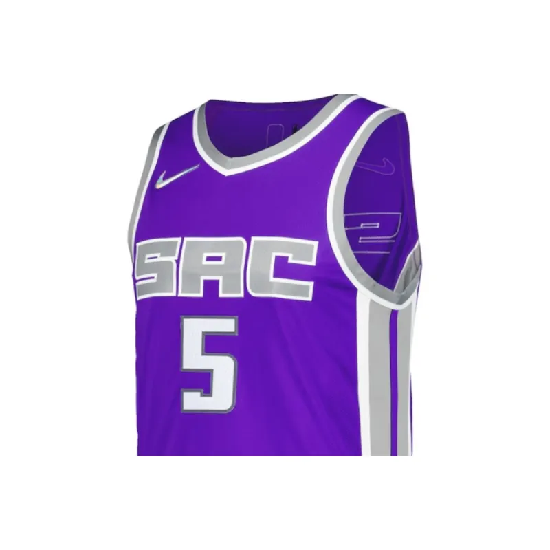 Nike x NBA Basketball Jerseys Men's Purple-2