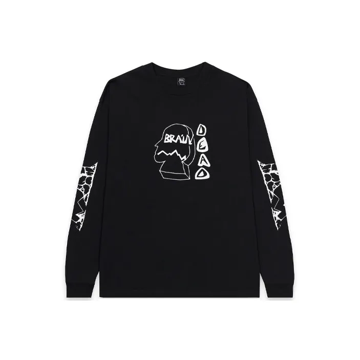 Brain Dead Trailhead Long Sleeve 'Washed Black'-0