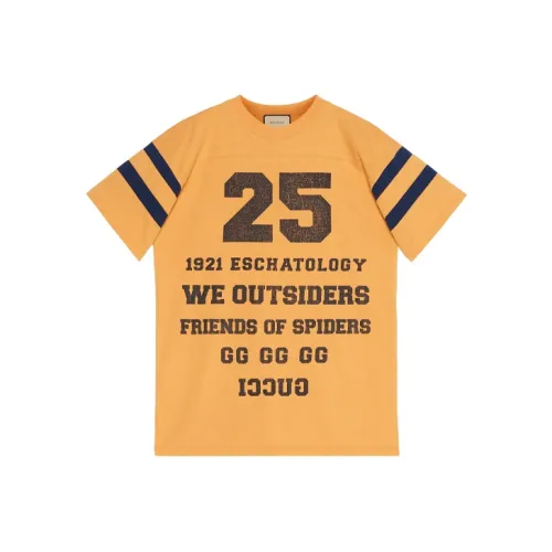 GUCCI 1921 T Shirts Men Yellow