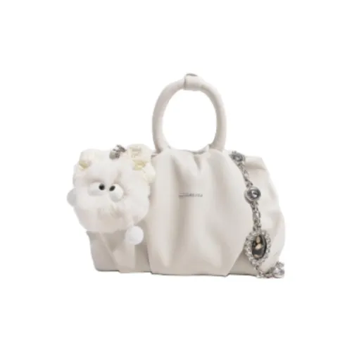 Monna Lisa PU Cloud Bag Shoulder Bag Crossbody Bag Handbag Medium Size Women's White/Green
