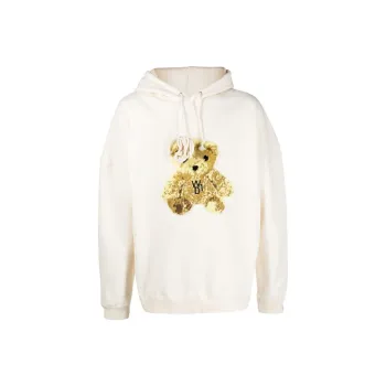 WE11DONE Embroidered Teddy Hoodie
