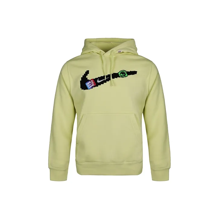 Nike Sweatshirts Men Orange Cyan-0