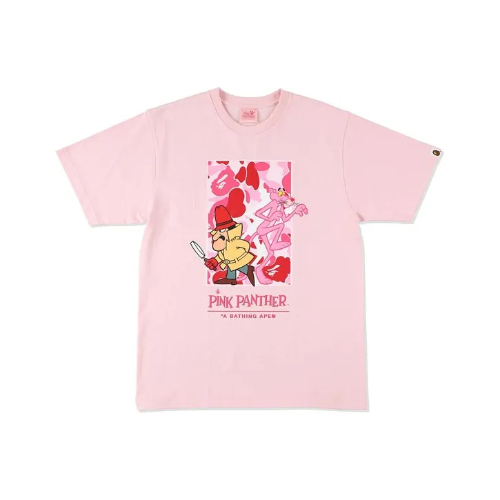 Bape X Pink Panther Abc Camo Wall Tee-5